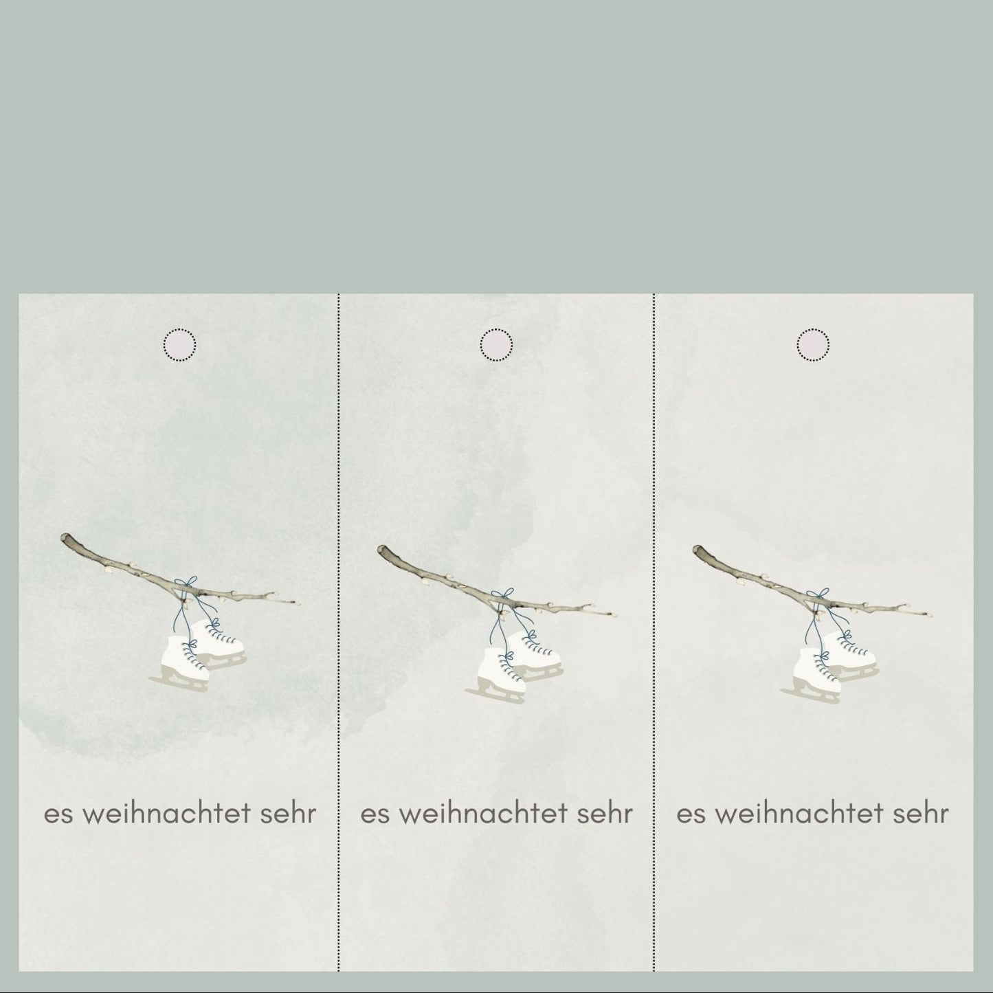 GeschenkanhΓ€nger foodigence SCHLITTSCHUHE Gewinn Adventskalender