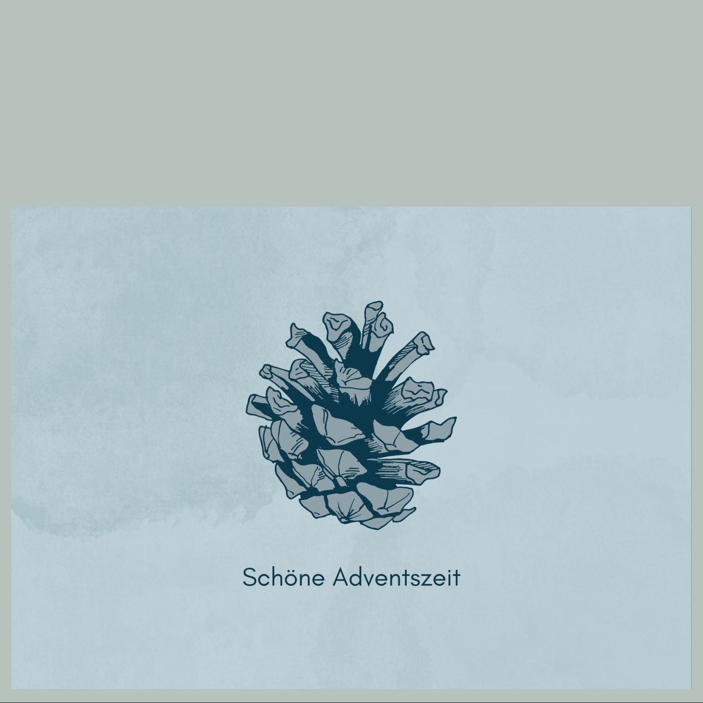 Adventskarte Postkarte foodigence ZAPFEN Gewinn Adventskalender
