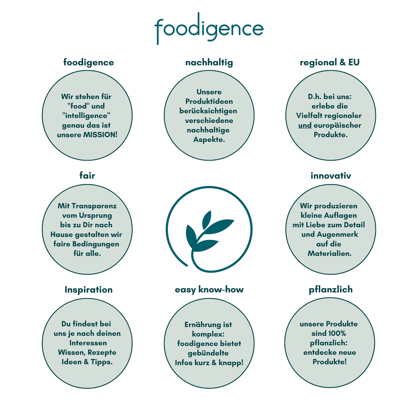 nachhaltige philosophie foodigence übersicht