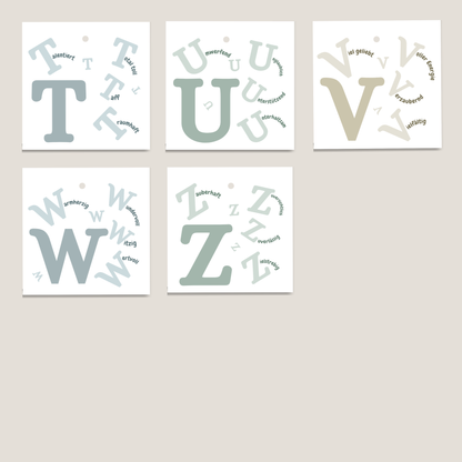 Übersicht und Informationen zum Artikel Geschenkanhänger Komplimente Buchstabe A  bis Z von foodigence