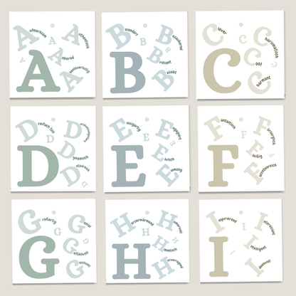 Übersicht und Informationen zum Artikel NGeschenkanhänger Komplimente Buchstabe A  bis Z von foodigence