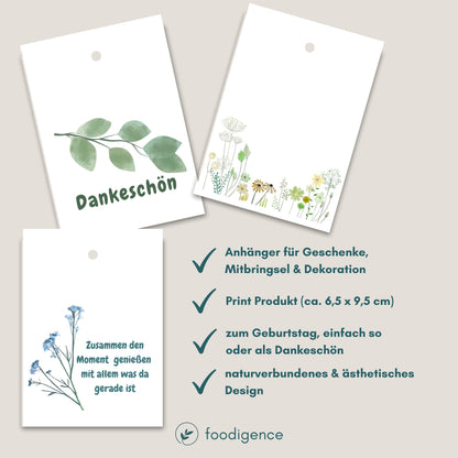 Details zu Geschenkanhänger aus Papier von foodigence