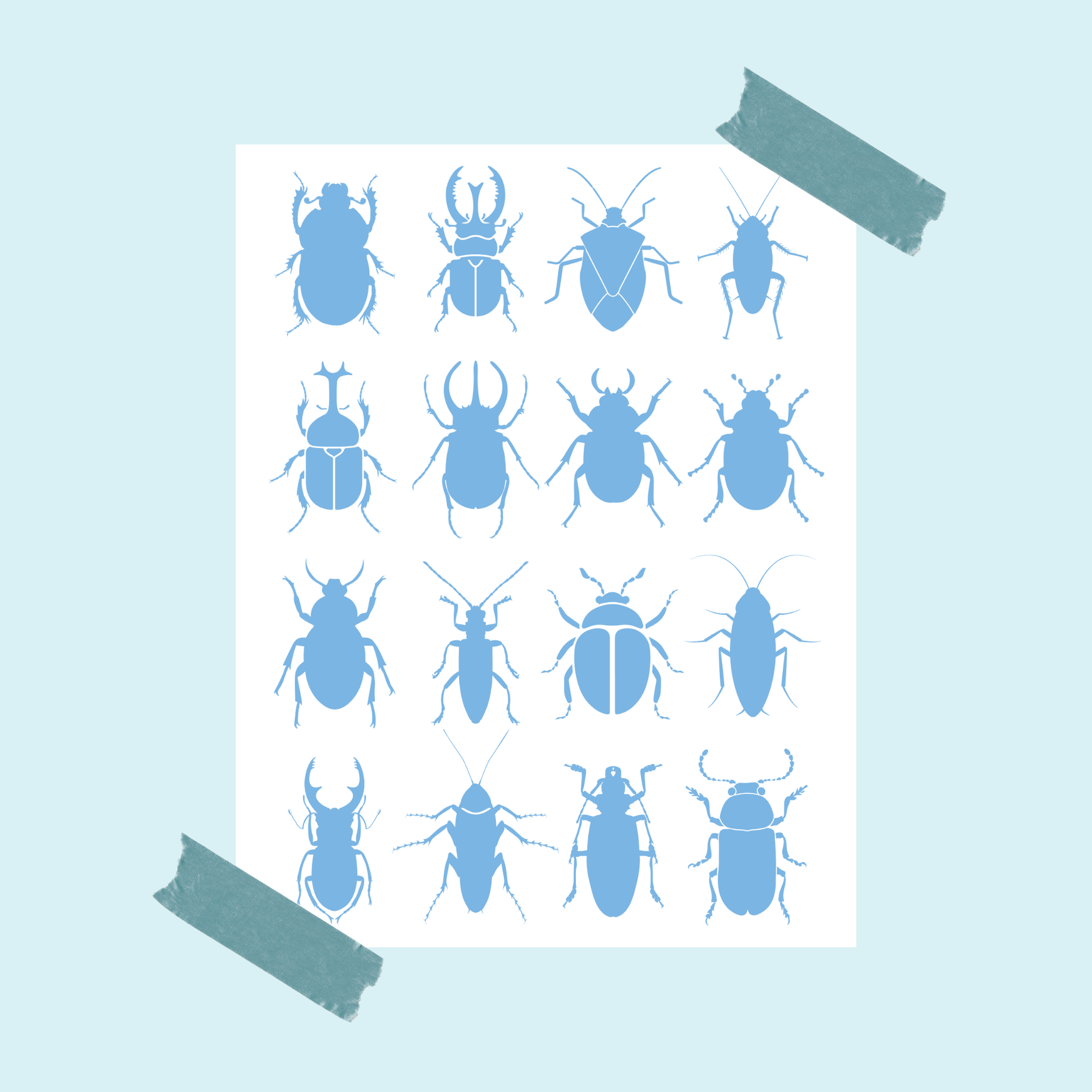 Käfer 16 Stück als Poster foodigence