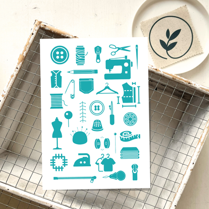 Nähen als Hobby Poster