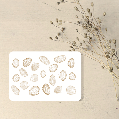 Postkarte vor trockenblume