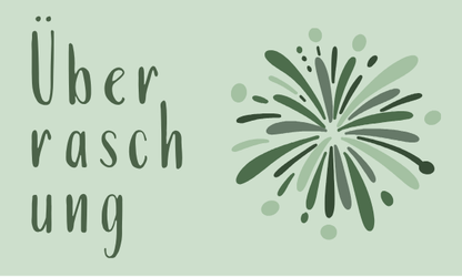 Überraschung Etikett
