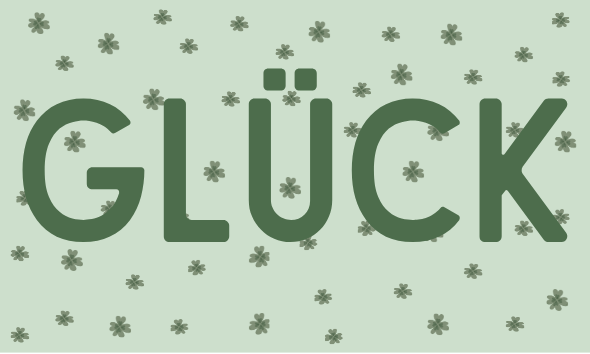Etikett Glück