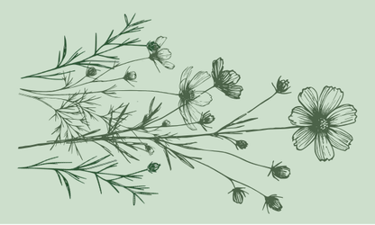 Blume minimalistisch als Abbildung
