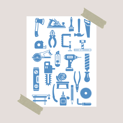Poster Tischlern als Hobby foodigence