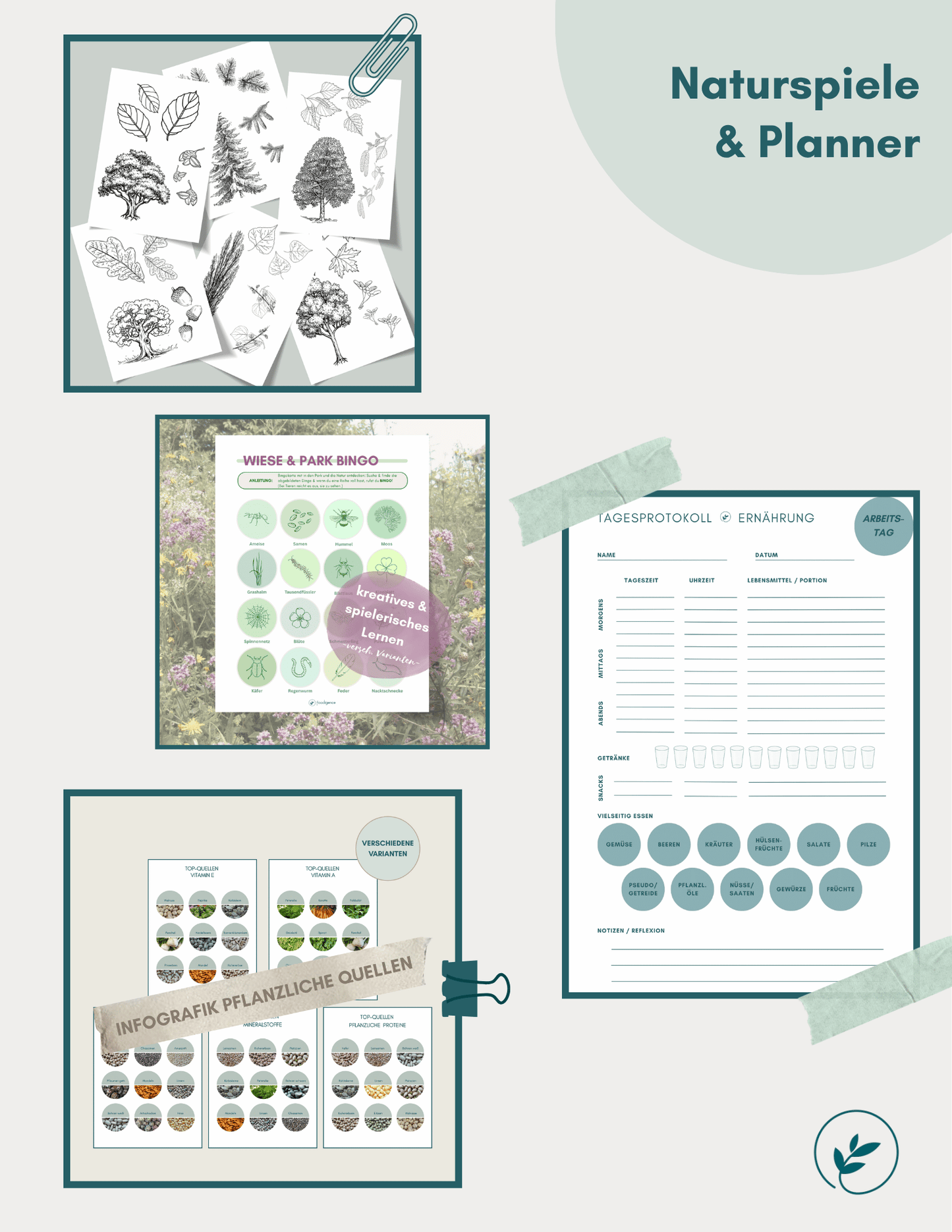 "Was ist foodigence" Naturspiele & Planner
