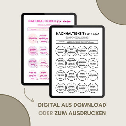 Nachhaltigkeit Bingo für Kinder 16 Ideen spielerisch
