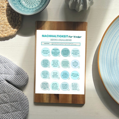 Bingo Spiel Nachhaltigkeit Kinder kreatives Geschenk
