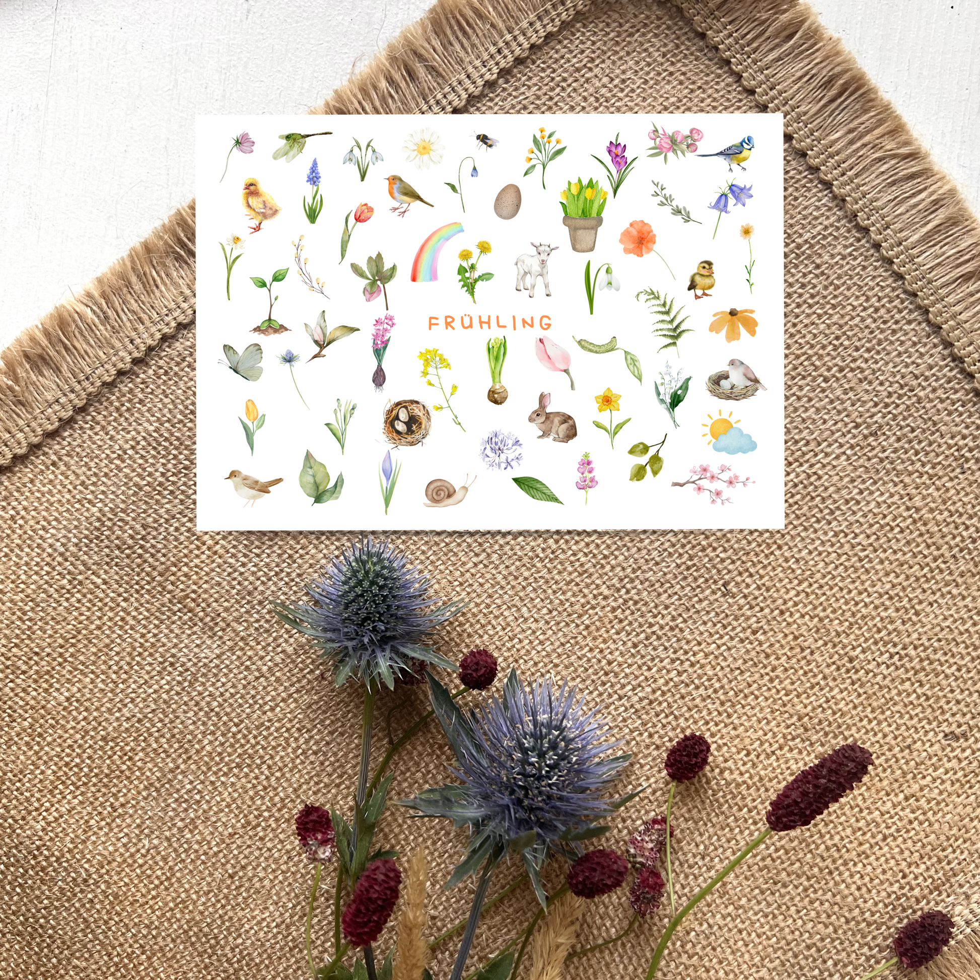 Postkarte Frühling