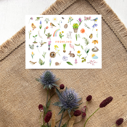 Postkarte Frühling