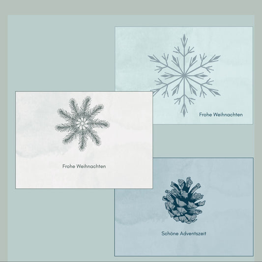 SET 2 Adventskarte Gewinn Adventskalender