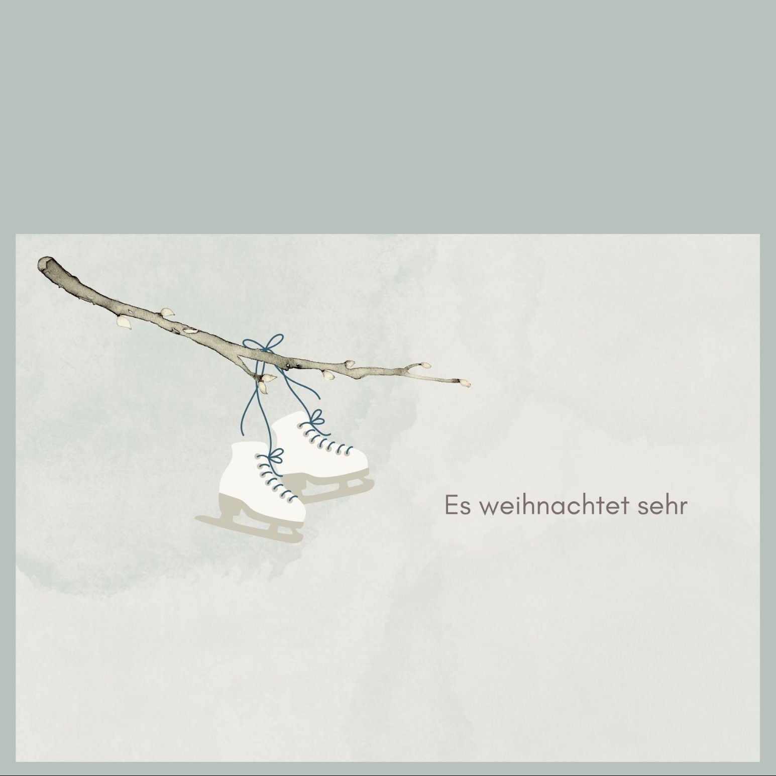 Adventskarte Postkarte foodigence SCHLITTSCHUH Gewinn Adventskalender