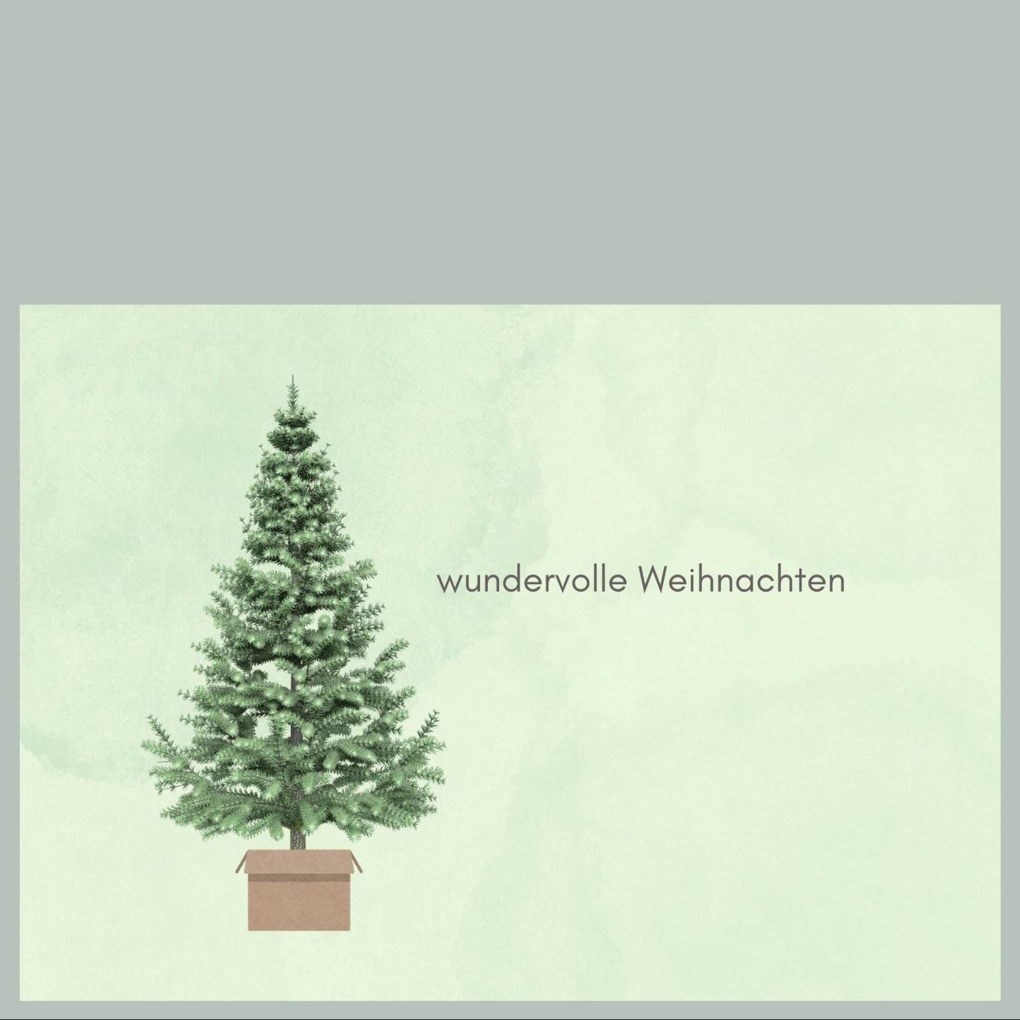 Adventskarte Postkarte foodigence TANNENBAUM Gewinn Adventskalender