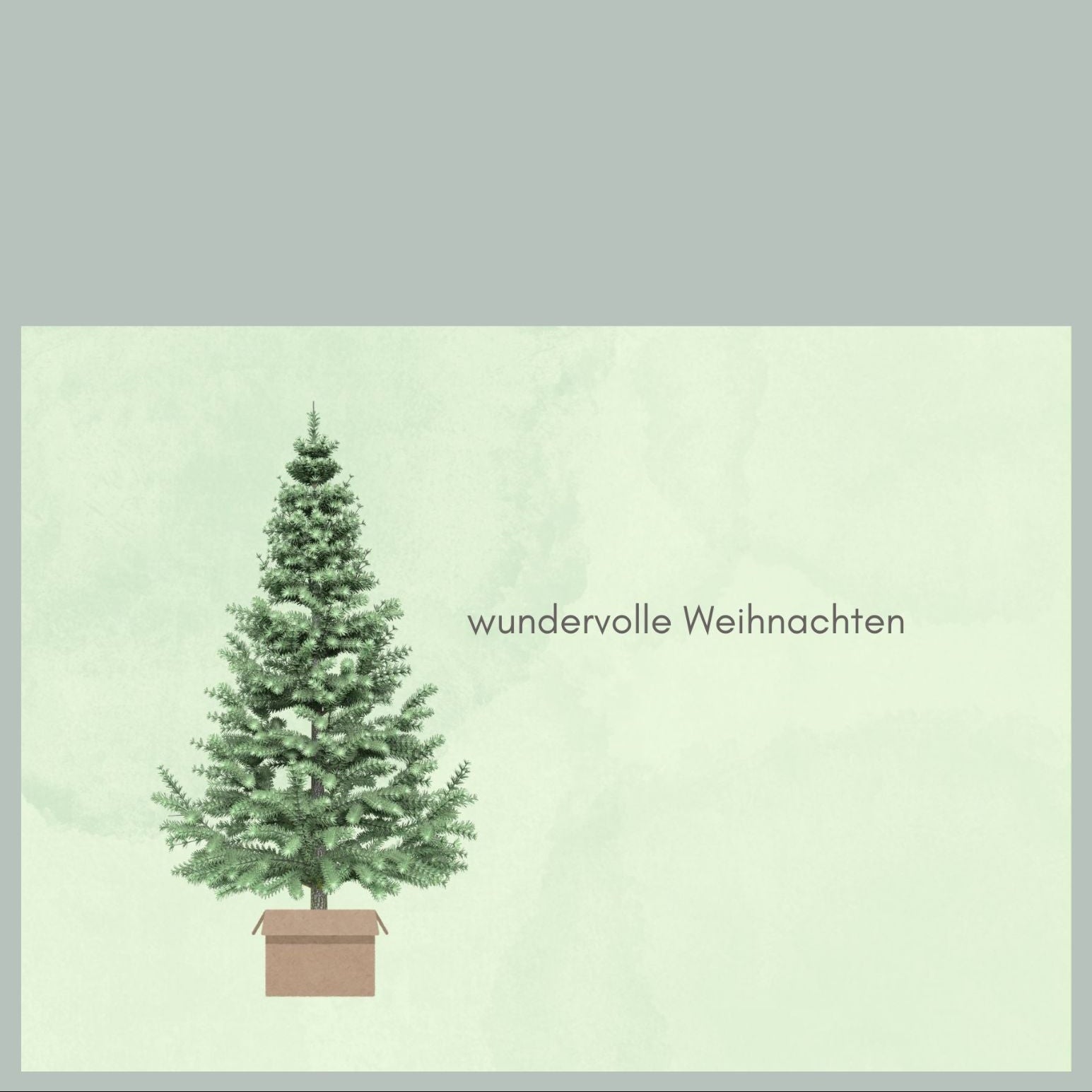 Adventskarte Postkarte foodigence TANNENBAUM Gewinn Adventskalender