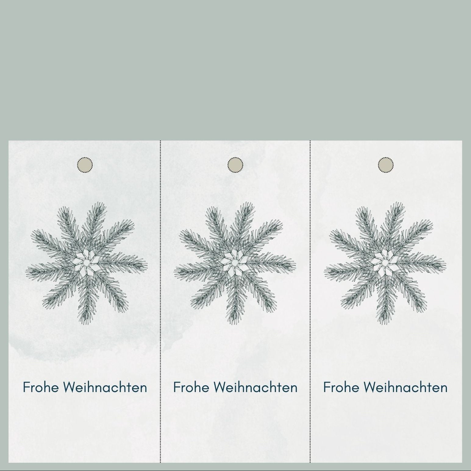 Geschenkanhänger foodigence TANNENGRÜN Gewinn Adventskalender 