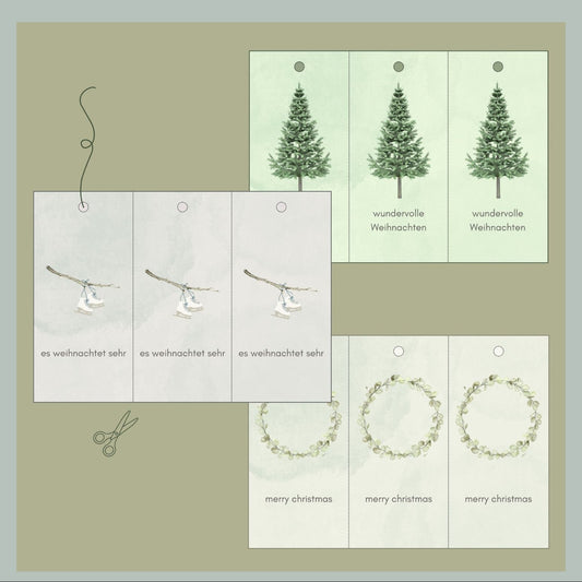 SET 3 Geschenkanhänger foodigence Gewinn Adventskalender