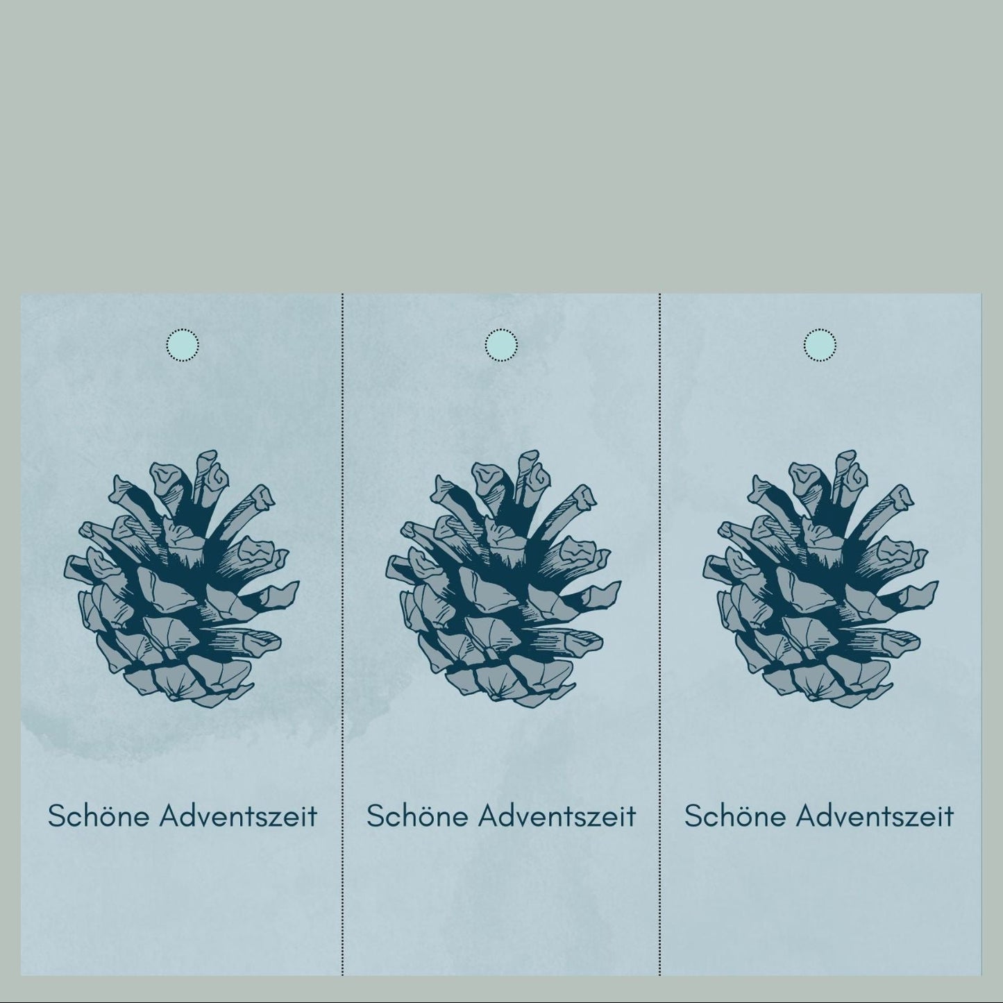 Geschenkanhänger foodigence ZAPFEN Gewinn Adventskalender