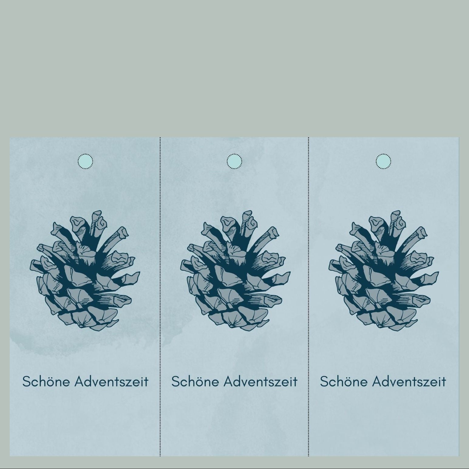 Geschenkanhänger foodigence ZAPFEN Gewinn Adventskalender