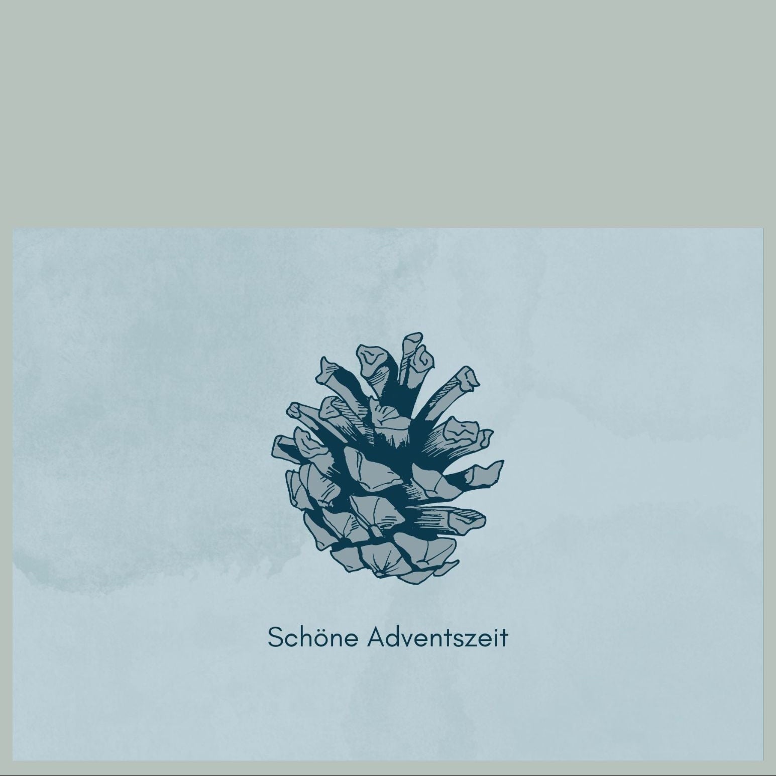 Adventskarte Postkarte foodigence ZAPFEN Gewinn Adventskalender