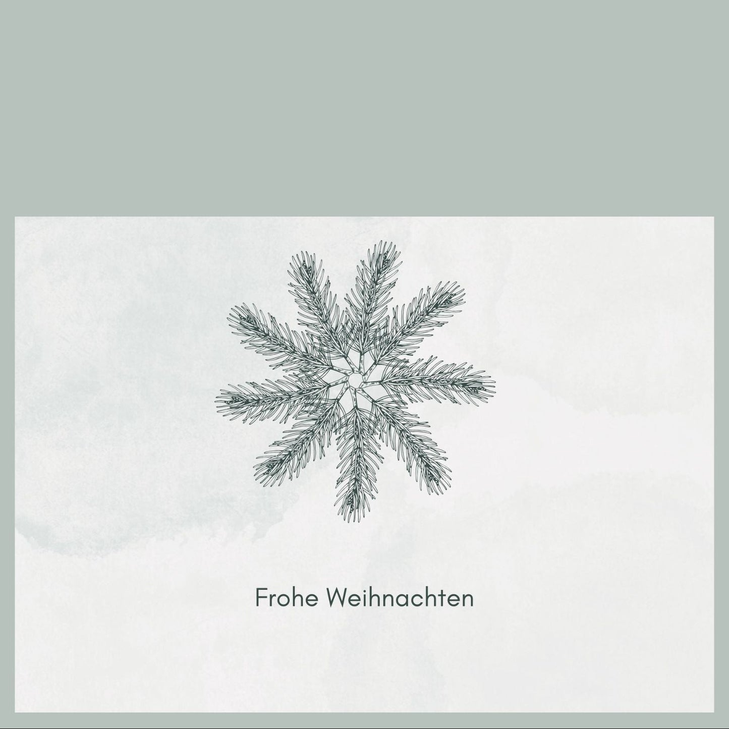 Adventskarte Postkarte foodigence STERN TANNENGRÜN Gewinn Adventskalender