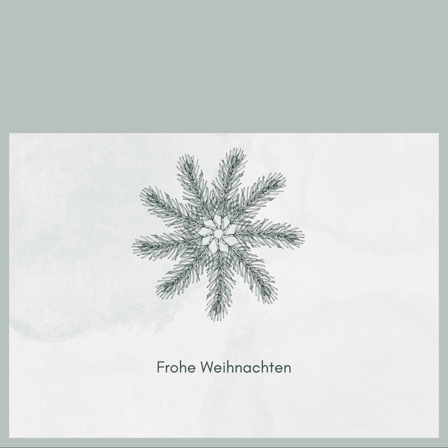 Adventskarte Postkarte foodigence STERN TANNENGRÜN Gewinn Adventskalender