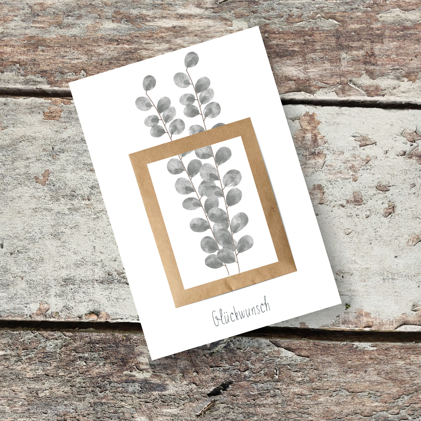 CONGRATULATIONS Folding Card with Wildflower Seed Packet DIN A6 - Greeting Card & Mini Gift