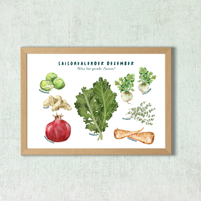 Dezember Saisonkalender